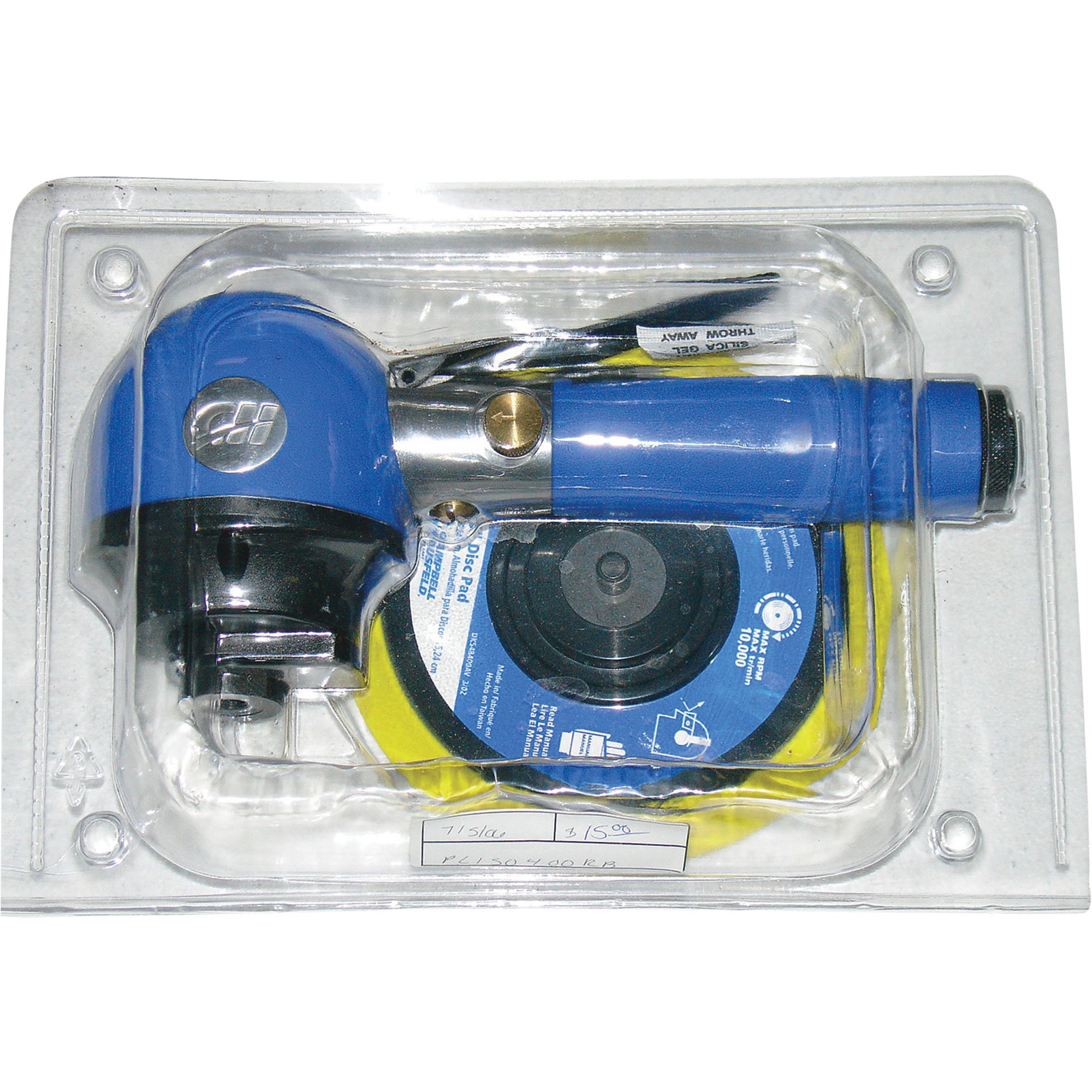 Campbell Hausfeld Reconditioned Dual-Action Air Sander — 6in., Model PL150400RB
